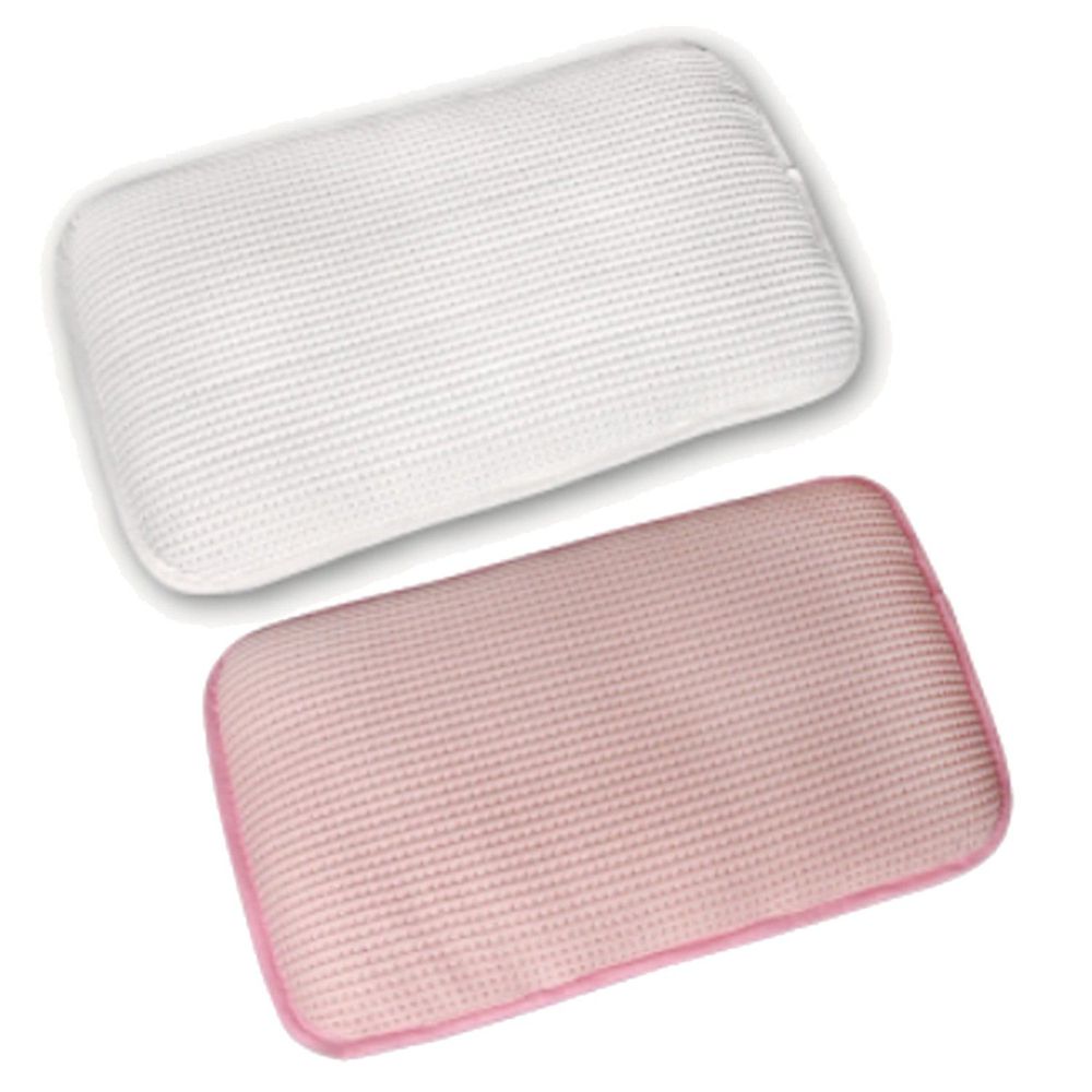 舒福家居 iSuFu - 3D Airmesh 超柔幼童透氣可水洗枕-超值 2 入 組-粉色+白色
