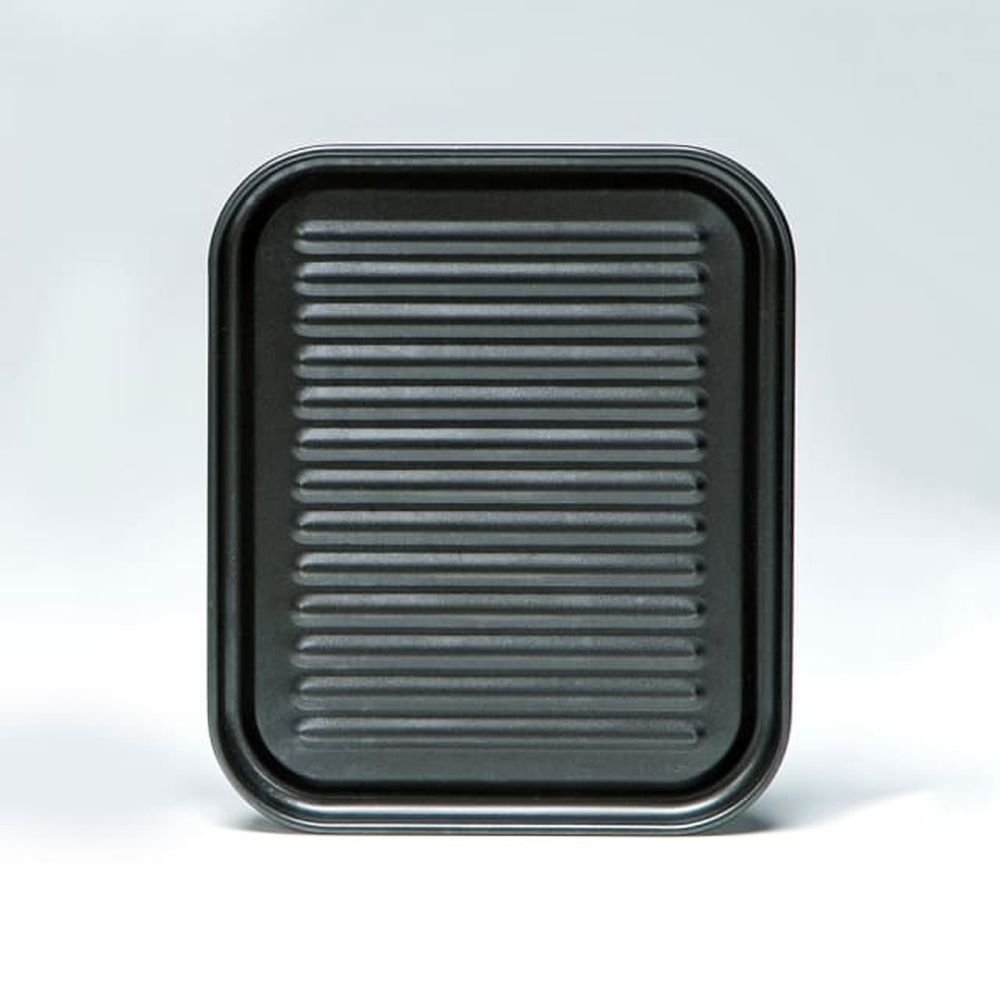 高木金屬 - 日本製烤箱用萬能烤盤-波浪長盤　小 (14.4×24.1×1.7cm)