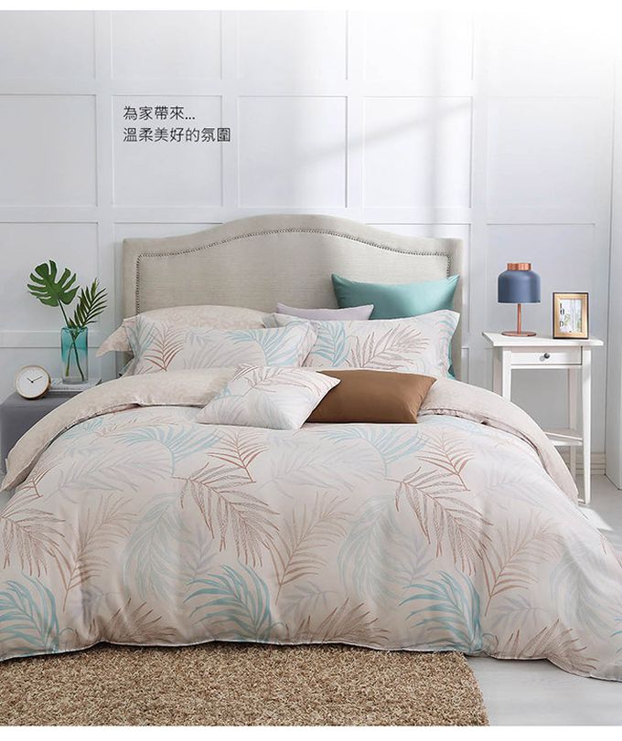 鴻宇 HongYew - 雙人加大床包枕套組/ 天絲300織 / 天絲 萊賽爾 / 沐沐