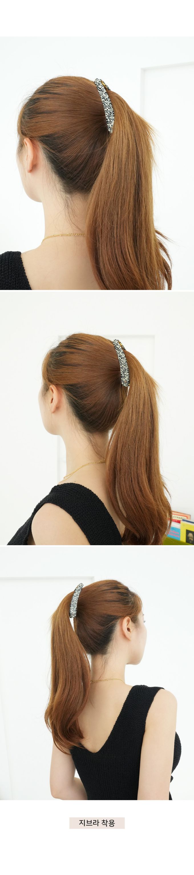 韓國 Soo&Soo - 正韓製CREATION FRANCE扣式髮夾-幾何藍塊