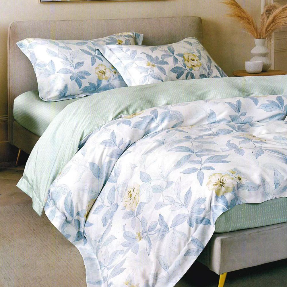 60支天絲床包兩用被四件組-微光影