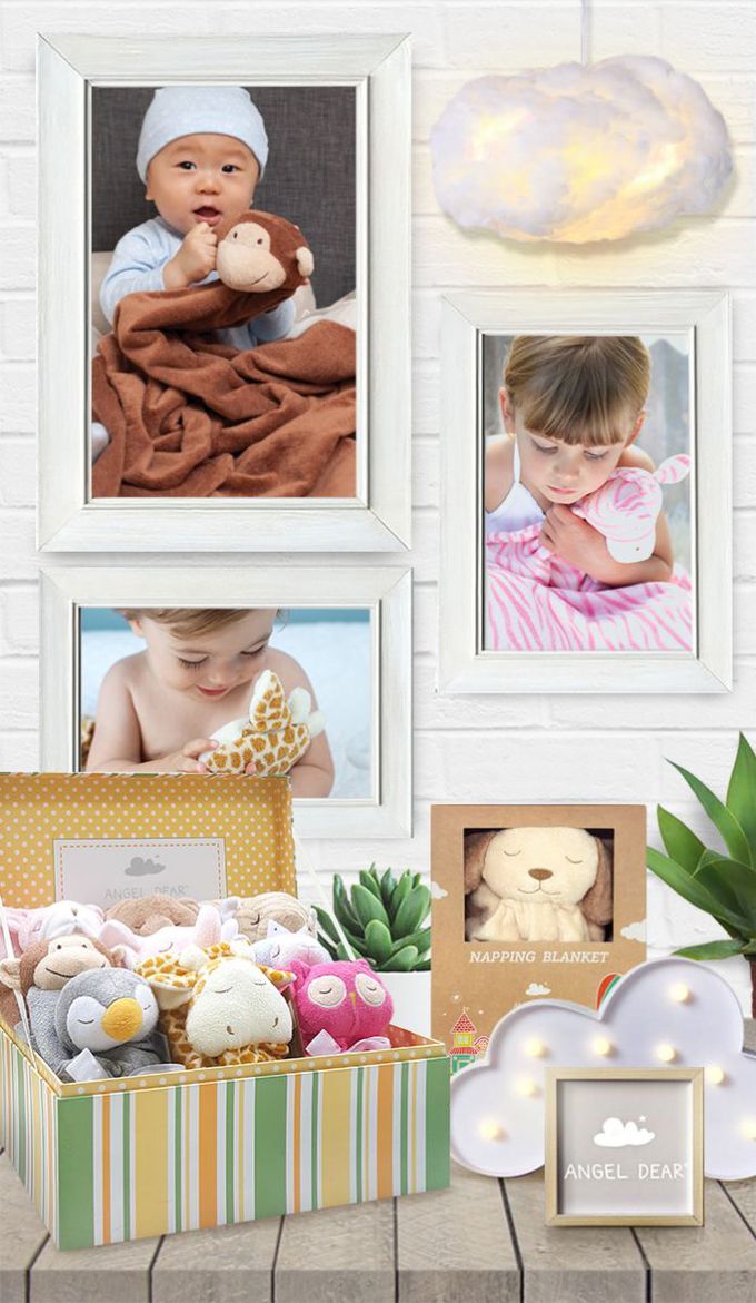 美國 Angel Dear - 動物嬰兒安撫毛毯-小麋鹿