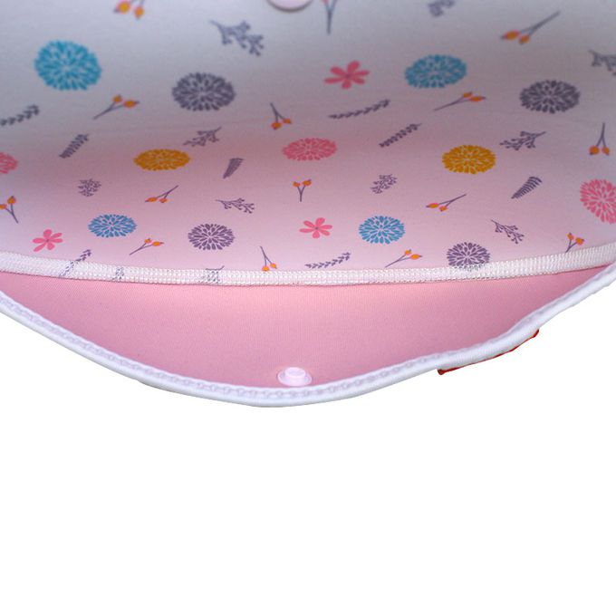 akachan honpo - angelette可收納立體口袋圍兜-彩色點點 (70~95cm)