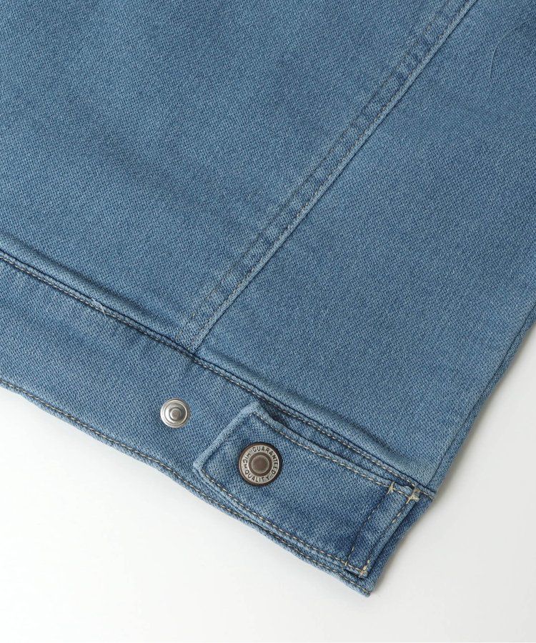 日本 BREEZE - すぽ軽系列 輕盈彈性牛仔外套-淺藍