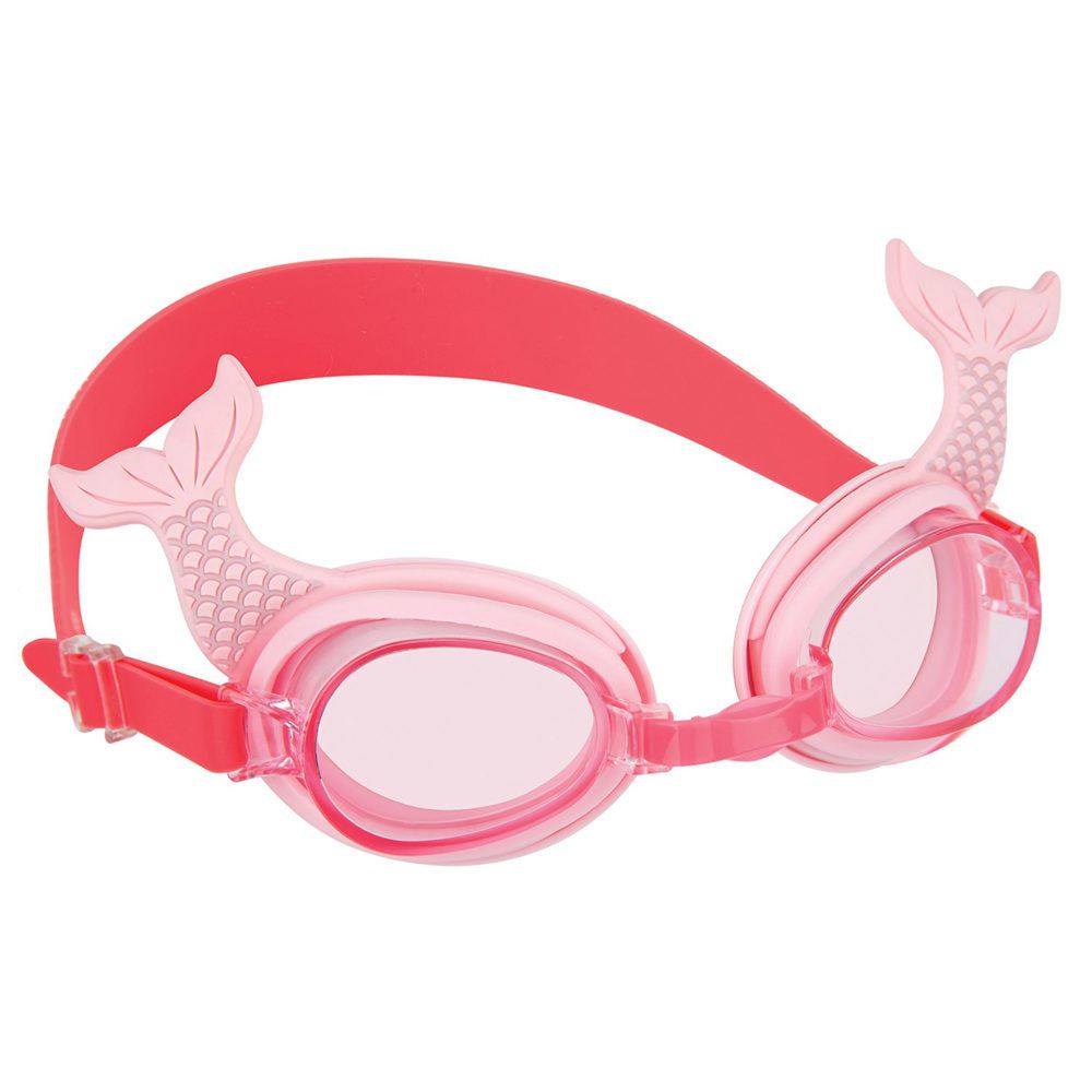 澳洲 Sunnylife - 兒童抗UV防霧泳鏡-粉紅美人魚 (3-9歲)-16 x 3 x 5 公分