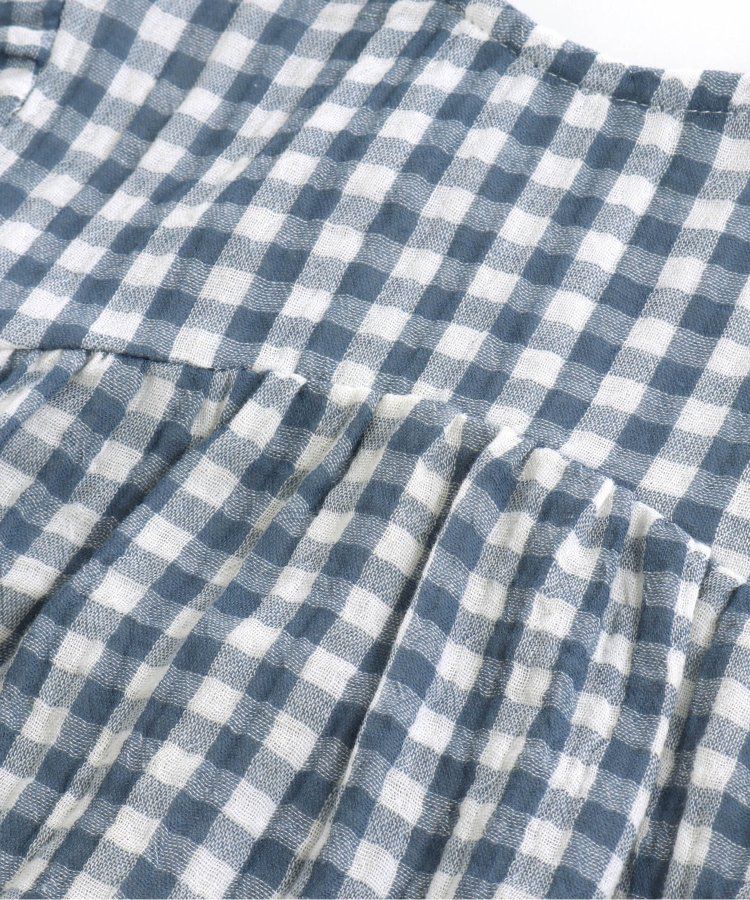 日本 apres les cours - 柔軟綿紗荷葉邊成套家居服-小花-黃