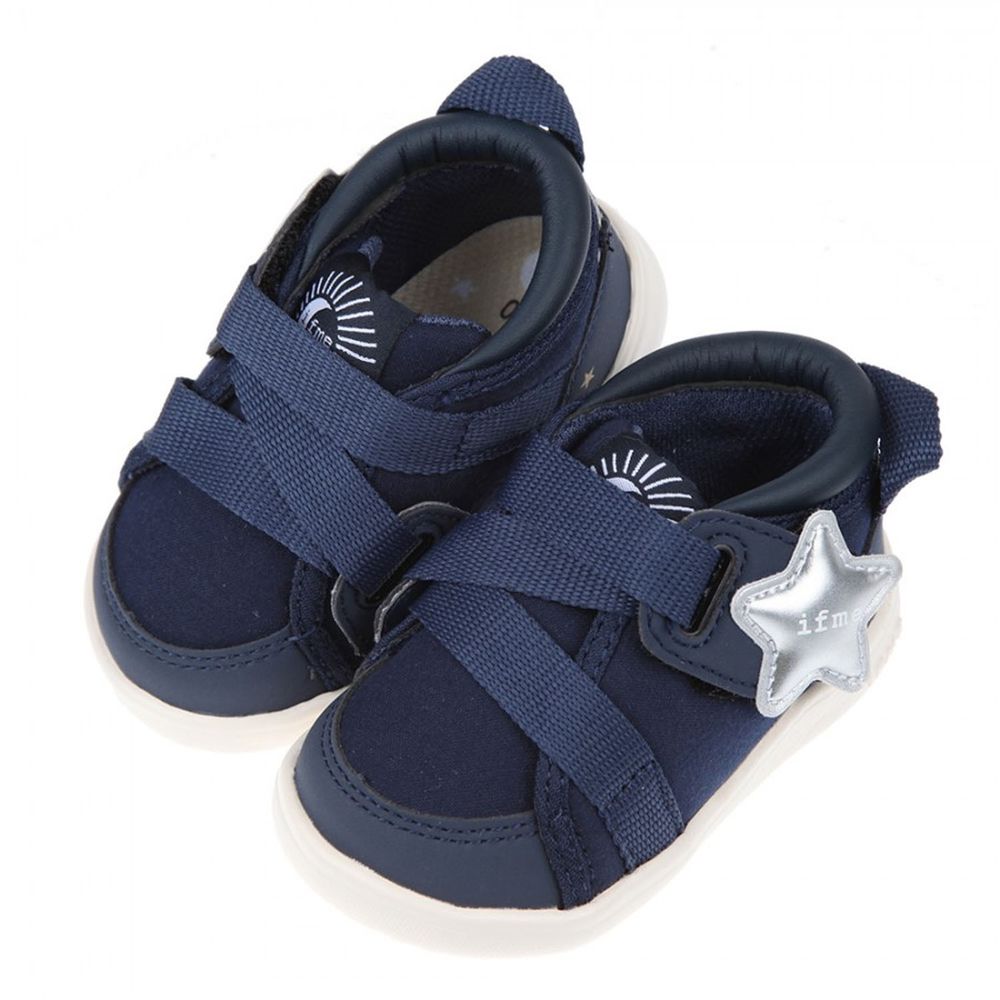 日本IFME - 森林大地系列流星深藍色寶寶機能學步鞋