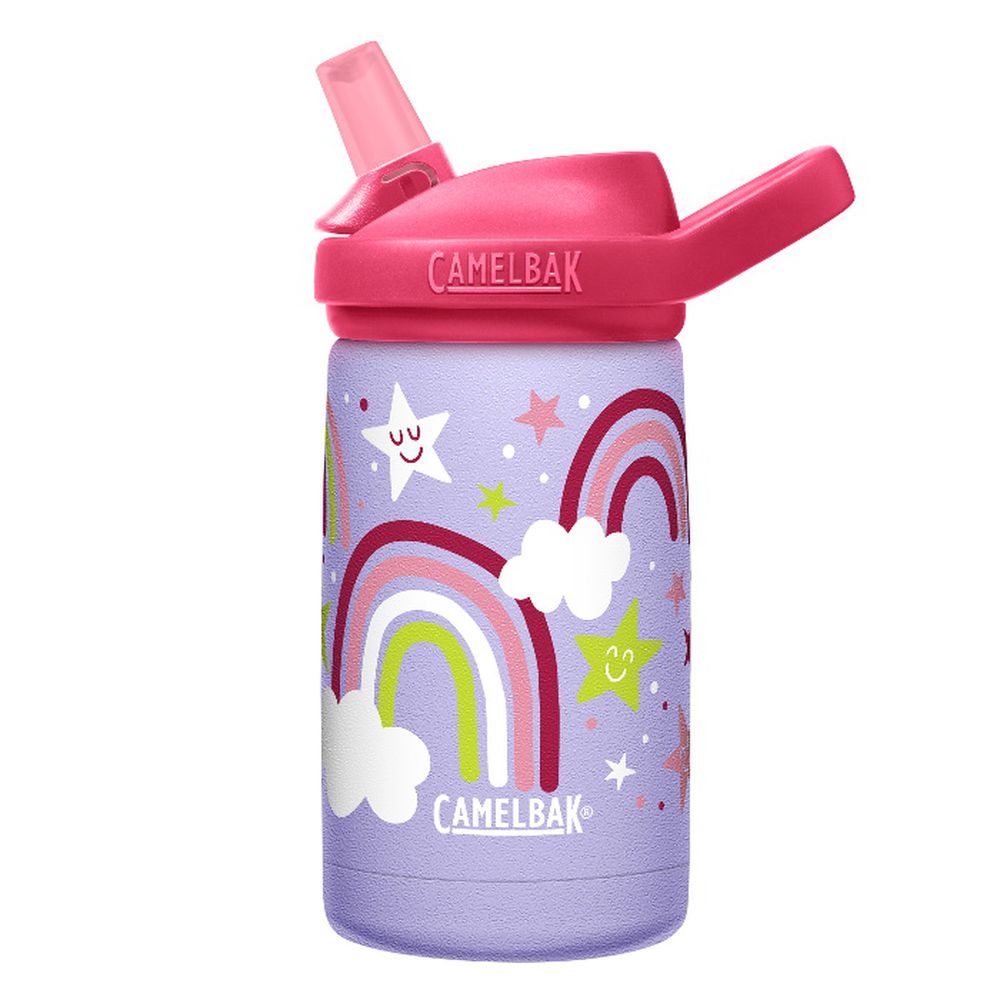 CamelBak - eddy+ 兒童吸管雙層不鏽鋼保溫瓶-星星彩虹 (350ML)