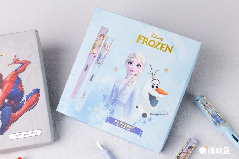 卡通精美兒童鋼筆禮盒組(6入)-卡通人物米奇 (16x16.3x2.3cm)