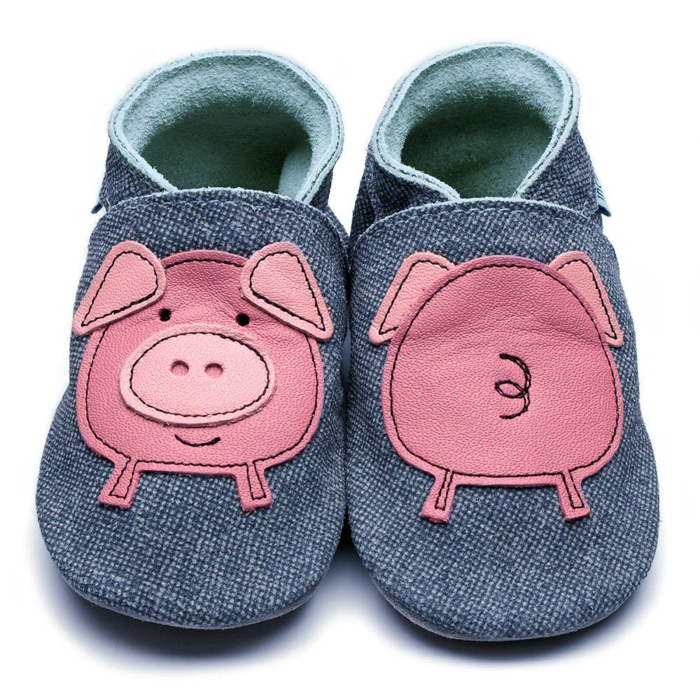 英國Inch Blue - 寶寶學步鞋-粉紅豬