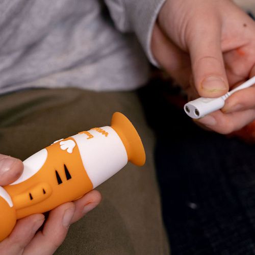 WildOnes 充電式兒童聲波電動牙刷-老虎托比-0-10Y