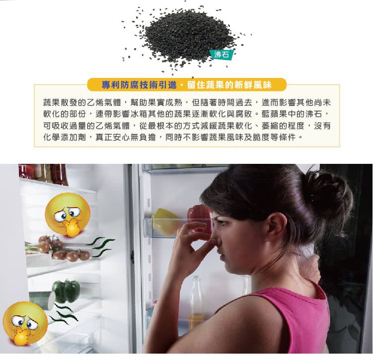 美國Bluapple - 藍蘋果-保鮮除臭版-一組二入 (直徑約6公分)