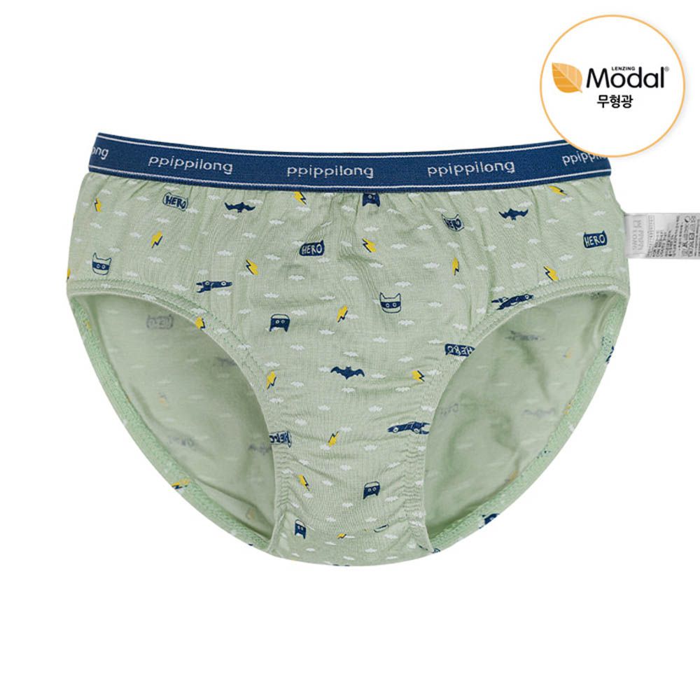 莫代爾親膚絲滑三角褲(男寶)-閃電蝙蝠英雄-綠