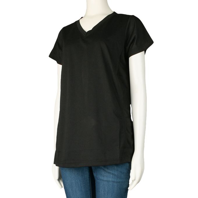 akachan honpo - 短袖抗菌防臭T恤-黑色 (M)