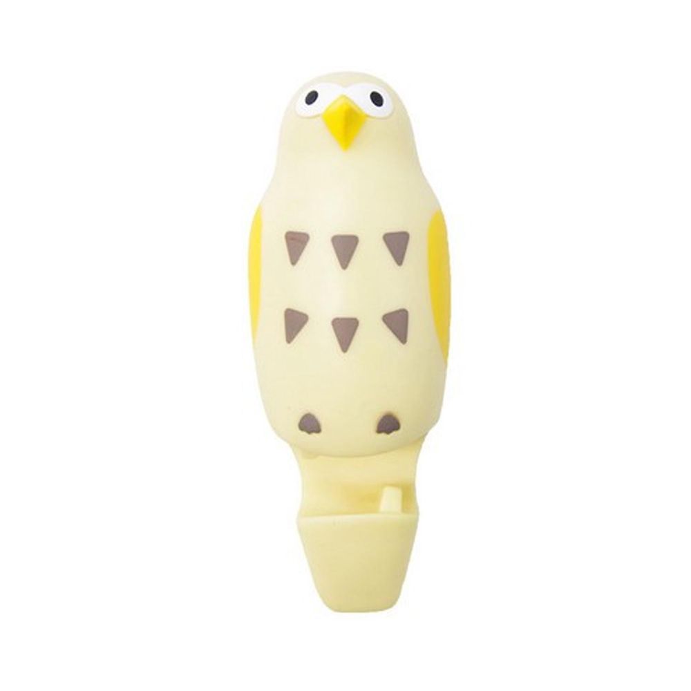 日本 Hashy - 造型牙刷支架-貓頭鷹-黃