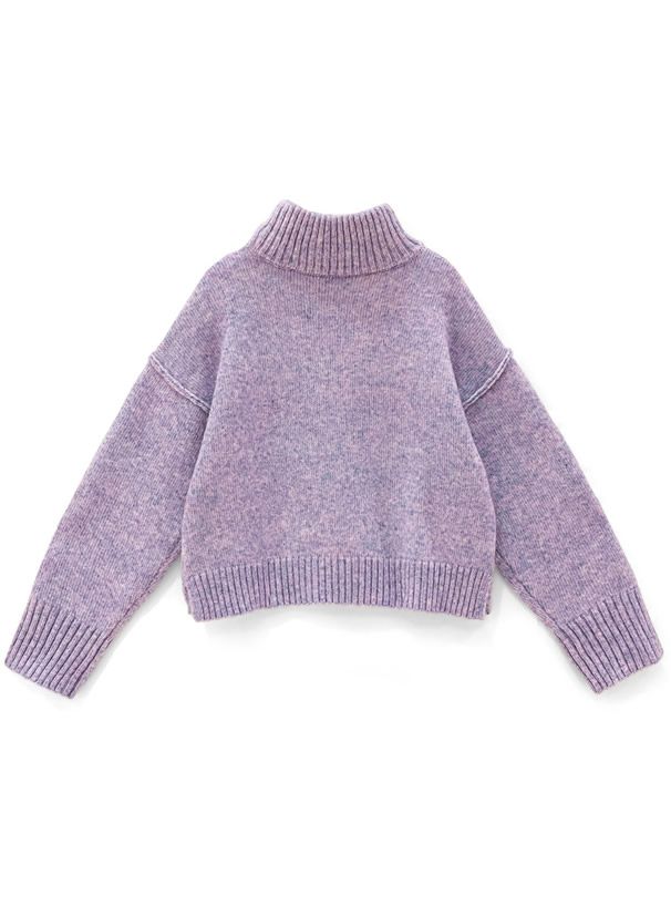 日本 GRL - 聯名款 慵懶落肩修身毛衣-深灰 (F)