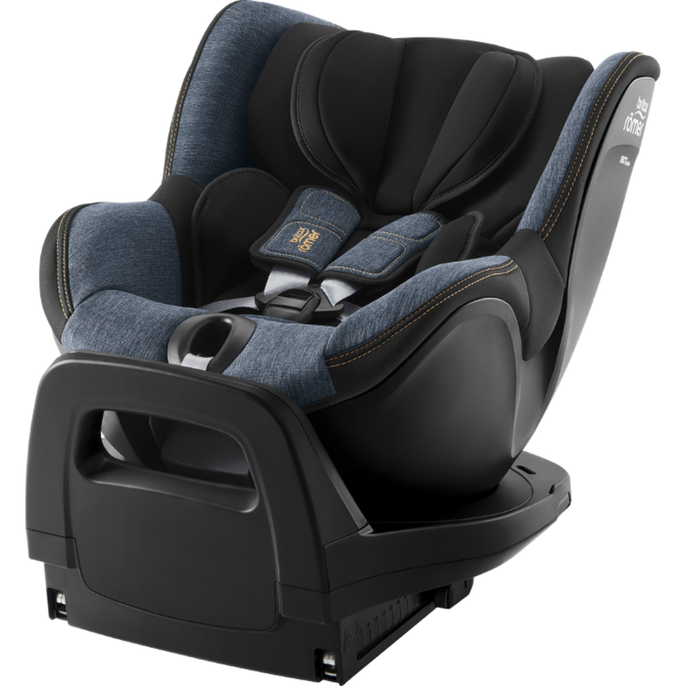 德國原裝Dualfix Pro ISOFIX 360度旋轉0-4歲汽座-精緻藍-(贈皮椅保護墊)