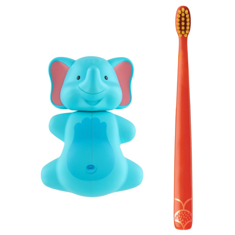 Flipper - 專利輕觸開關牙刷架(COMBO PACK)-趣味動物-大象