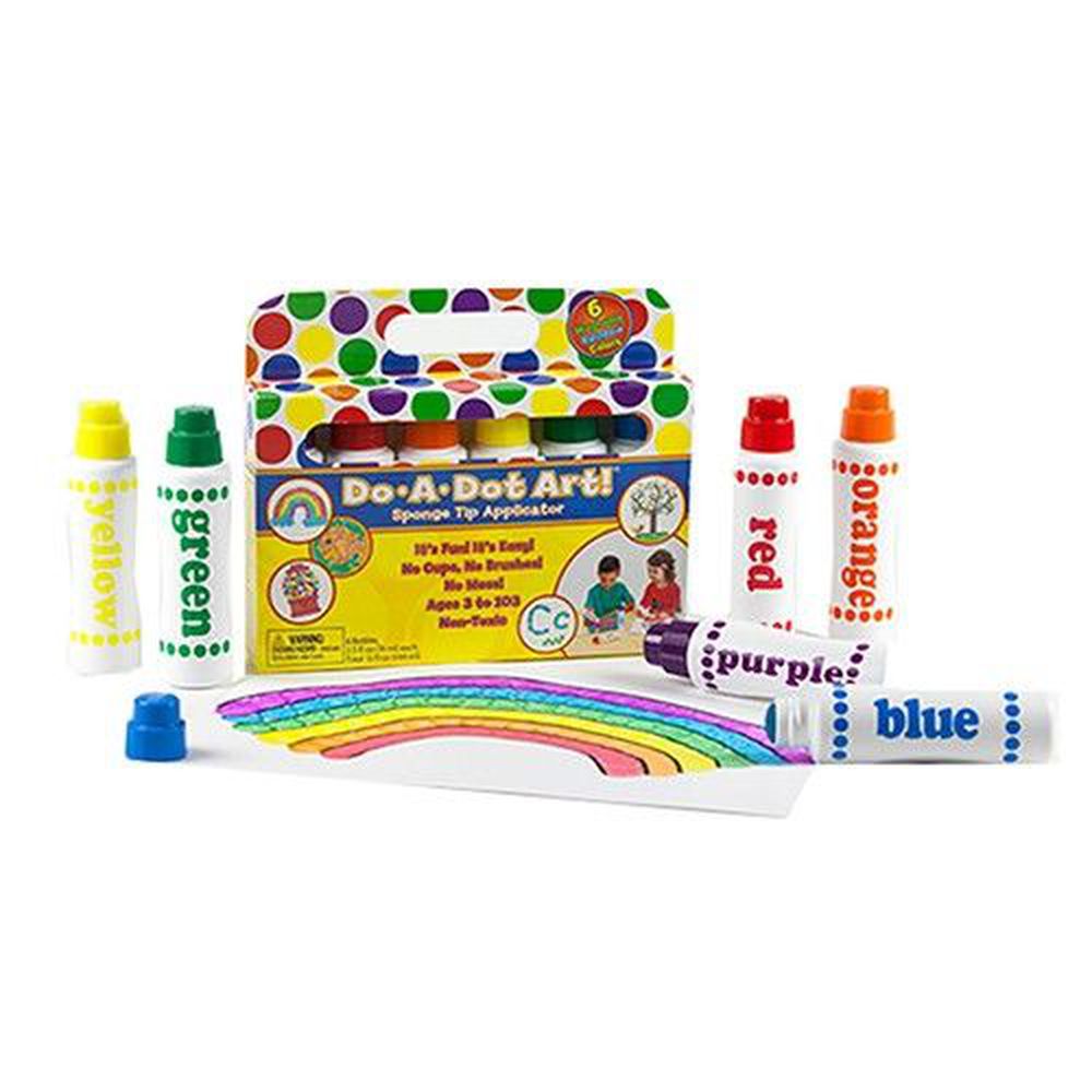 美國 Do A Dot Art - 點點畫筆-6入彩虹色-70ml/每支
