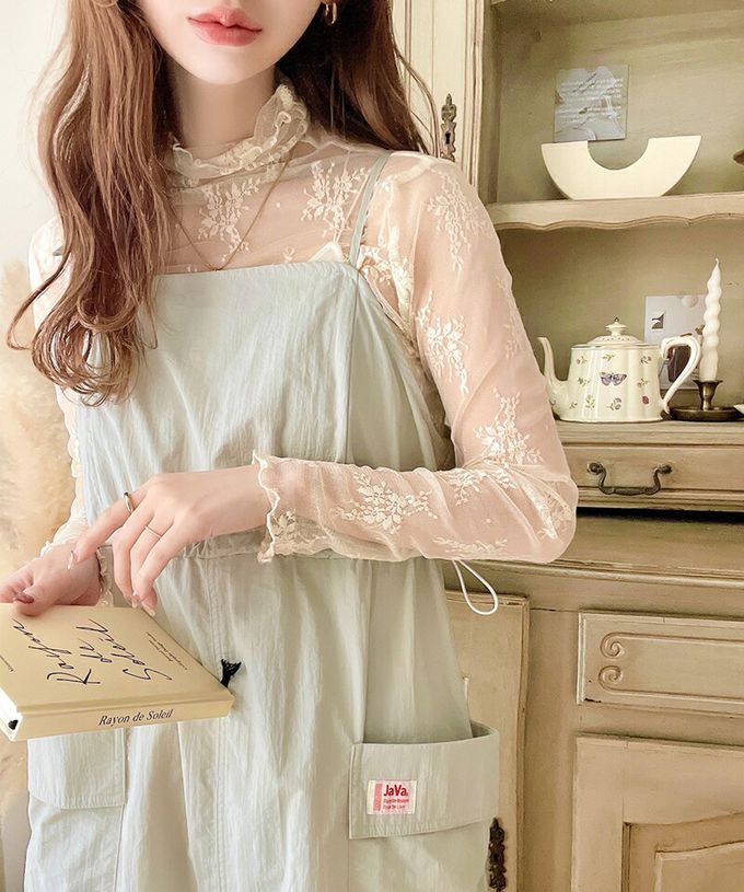 日本 Classical Elf - Java 休閒感抽繩口袋吊帶裙-簡約黑