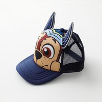 人氣卡通 - 汪汪隊兒童棒球帽-立體耳朵-阿奇-藍+白
