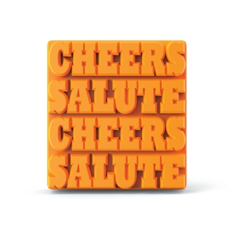 美國 ZOKU - 長型字母製冰盒-Cheers/Salute (11.5x2.5x17.6cm)-共4條
