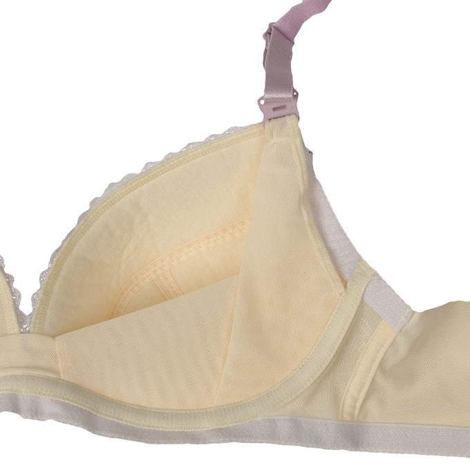 akachan honpo - 美型 無鋼圈胸罩 具哺乳功能-象牙白色