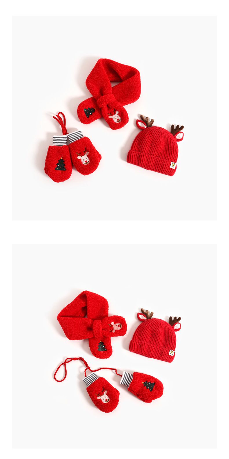 聖誕節毛帽-聖誕小鹿 (帽圍48-52CM/建議年齡2歲-8歲)