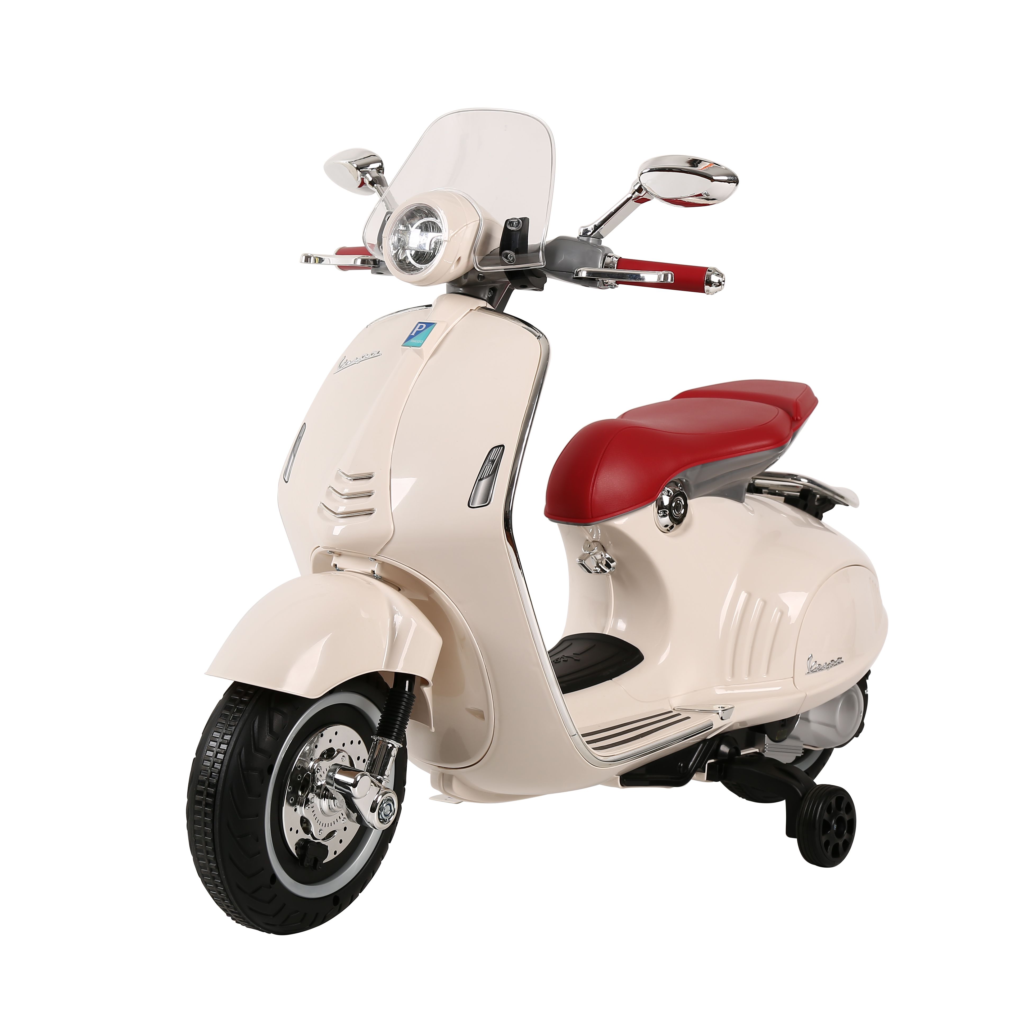 義大利Vespa - 電動玩具車-白