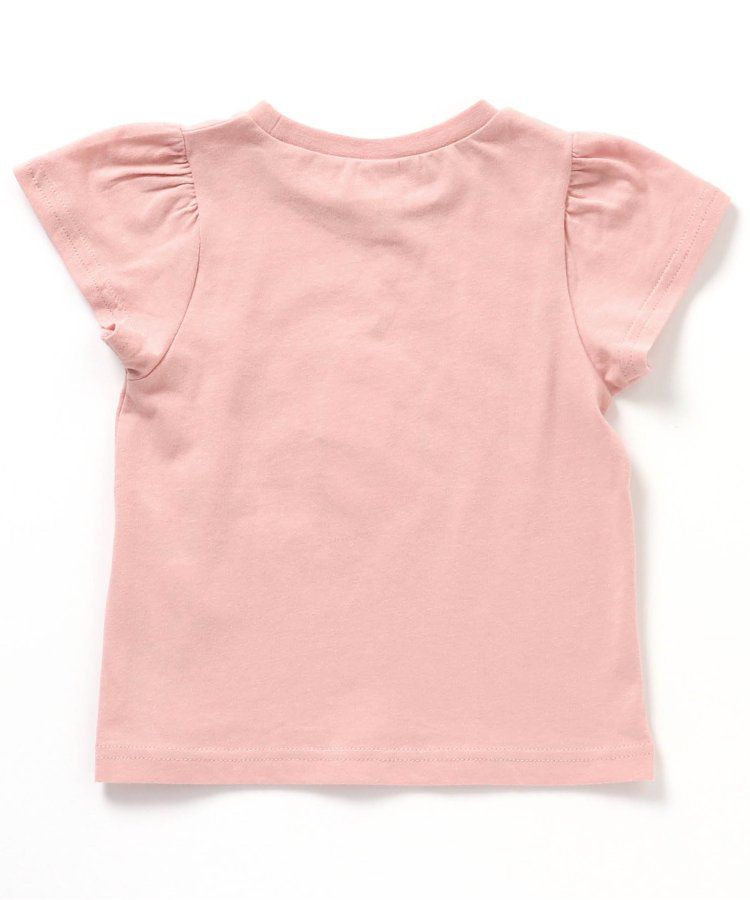 日本 apres les cours - 亮片點綴俏麗印花短袖上衣-愛心-淺綠