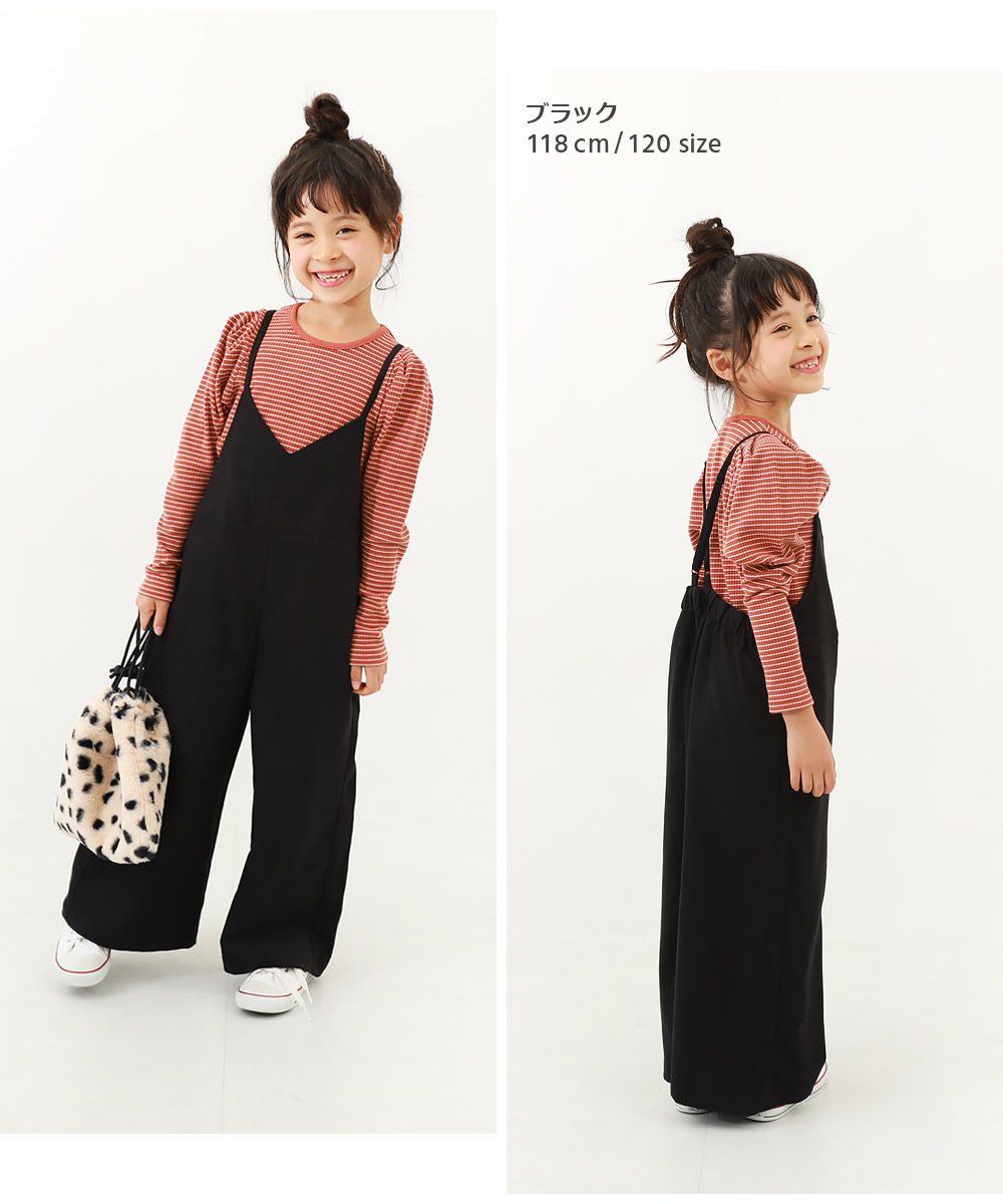 日本 devirock - 法式可愛素面修身吊帶褲-卡其棕