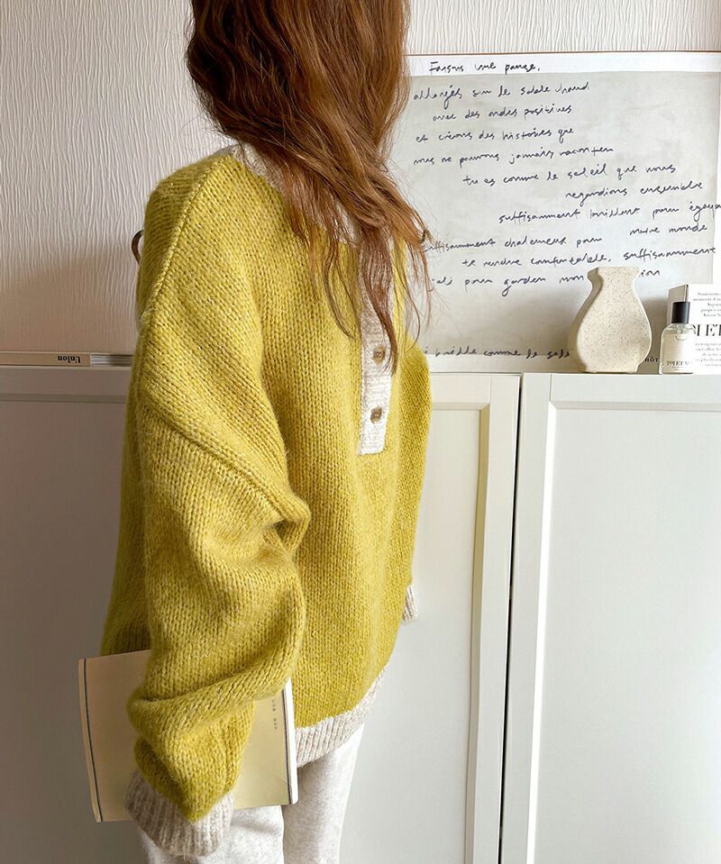 日本 Classical Elf - Java聯名 前後穿2Way針織上衣-紅