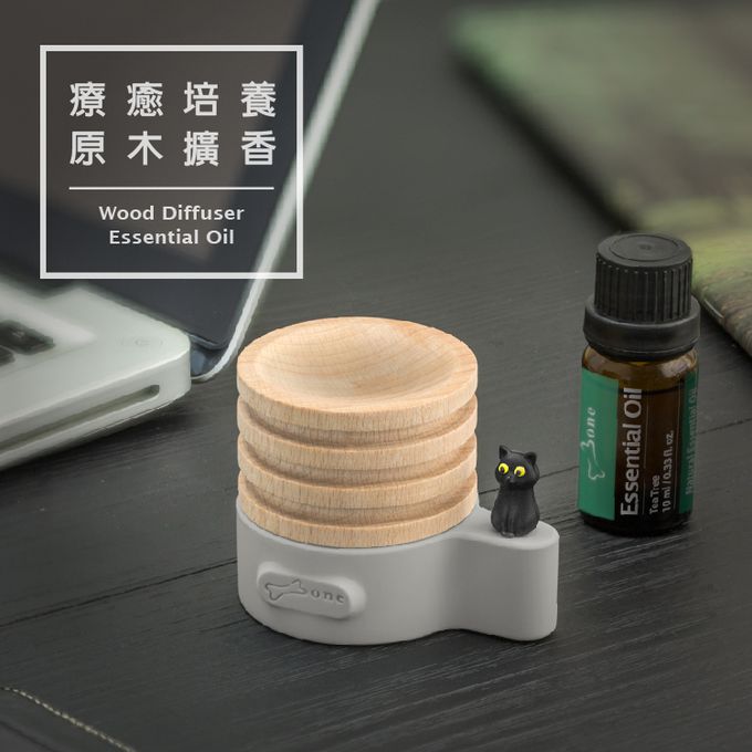 Bone 蹦克 - 原木擴香台-三眼外星人