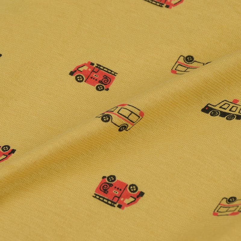 akachan honpo - 男短袖+長袖家居服-黃色