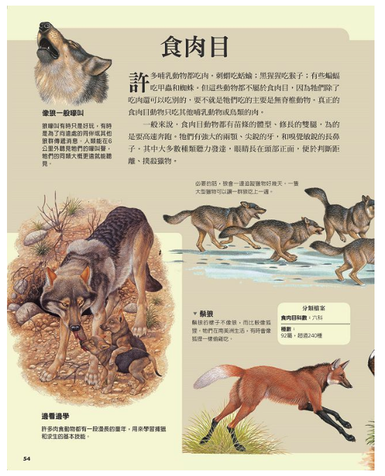 國家地理：哺乳動物圖鑑 (精裝 /93頁 /全彩印刷)