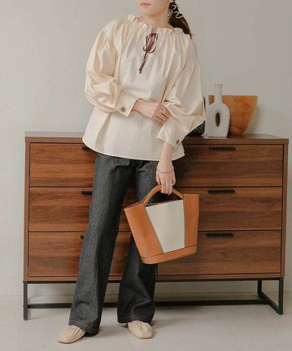 日本 Bou Jeloud - 丹寧修身美腿長褲-黑