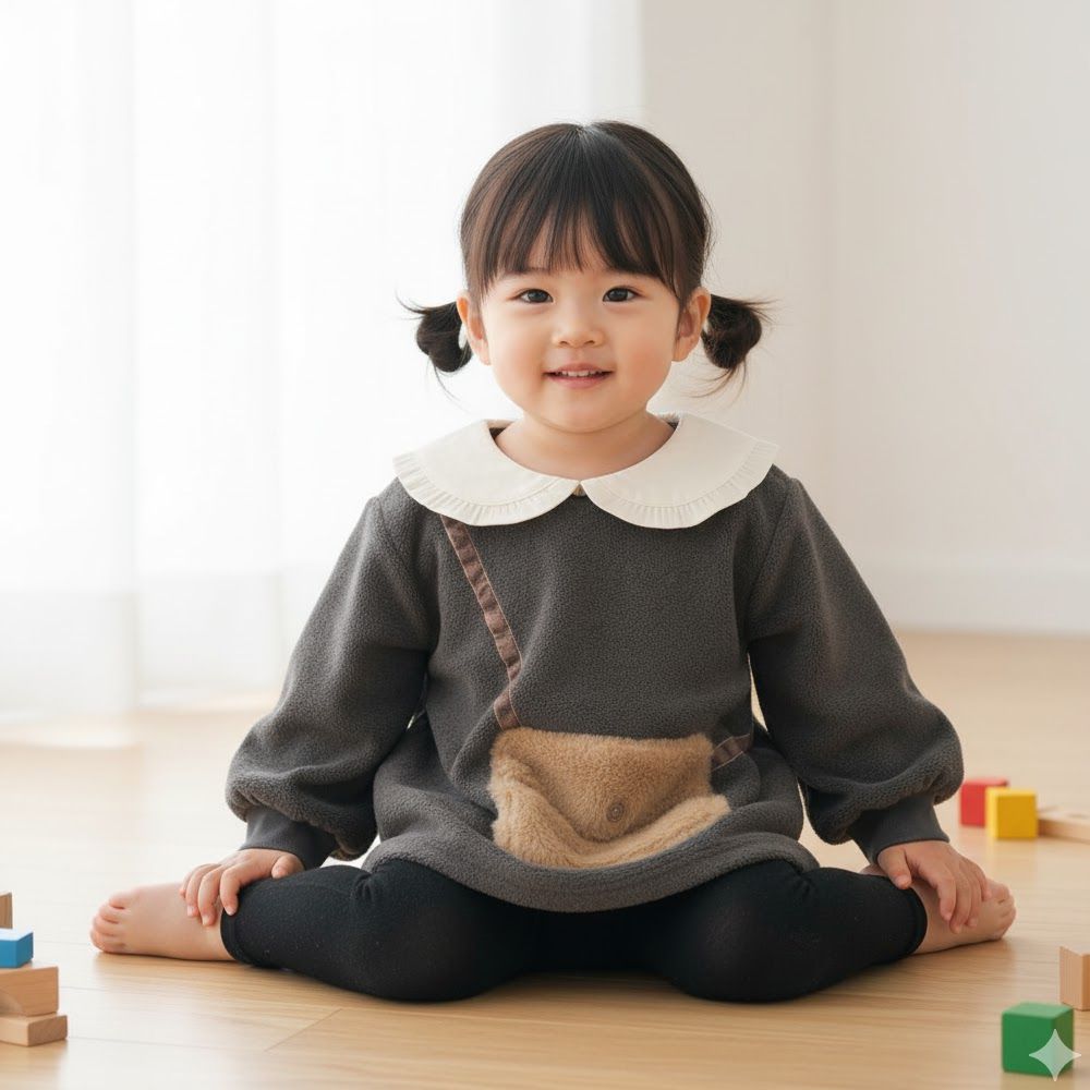 仿羔皮呢休閒上衣-灰色