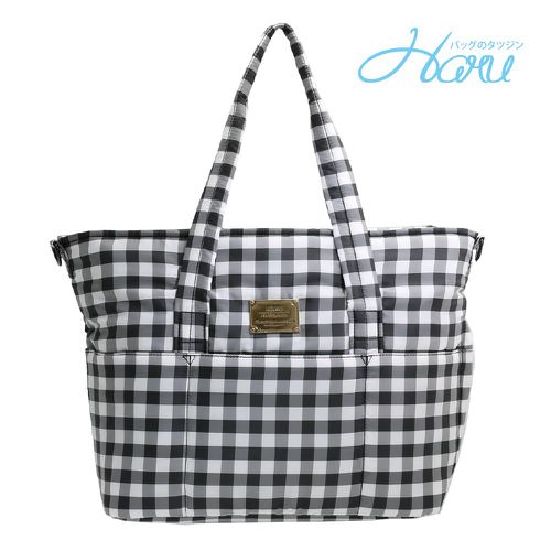 HARU 日本布料-側背包-DELUXE TRAVEL-方糖黑