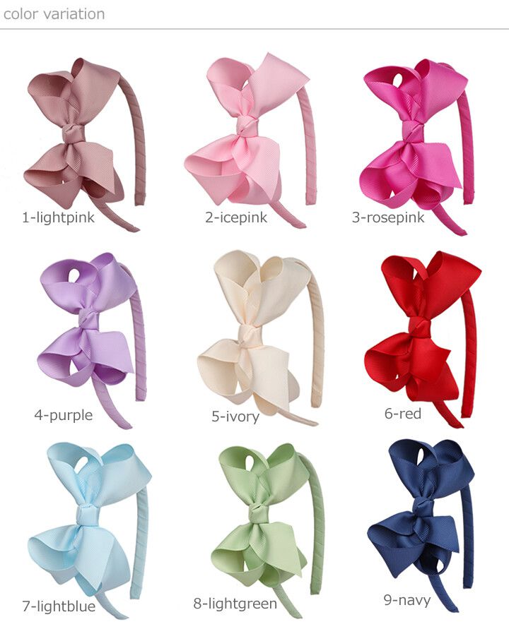 日本 Maison de Ravi - 蝴蝶結髮箍-甜橙橘