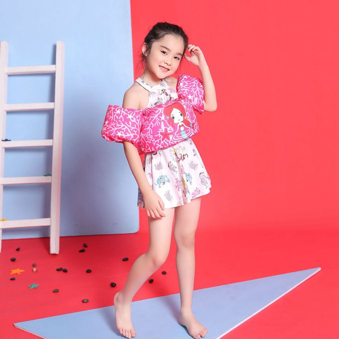 Vanibaby - 浮力衣 手臂浮力圈-粉色美人魚