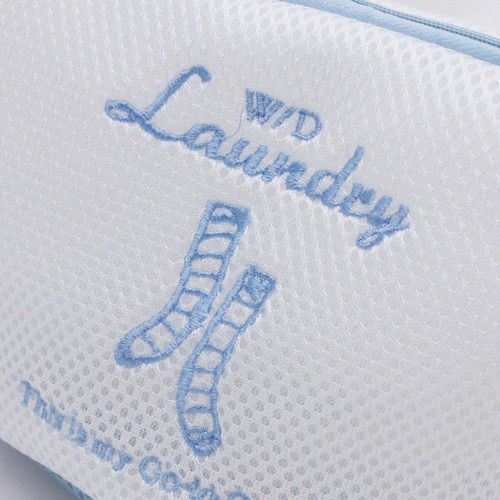 日本代購 - 日系清新風吊掛式洗衣袋-襪子/內褲適用-灰 (26×17×15cm)