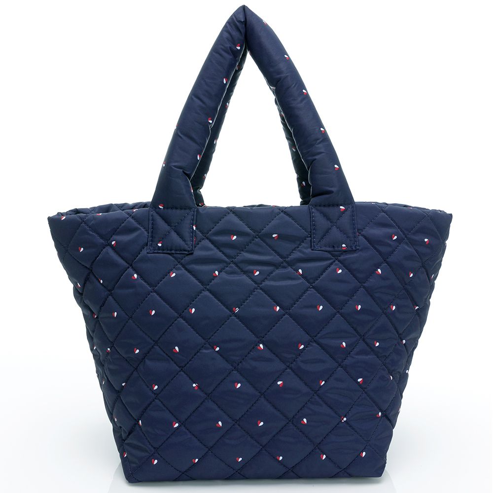 VOVAROVA - 三層夾心大托特包-朵朵愛心-藍 (24cmx20cmx27cm)