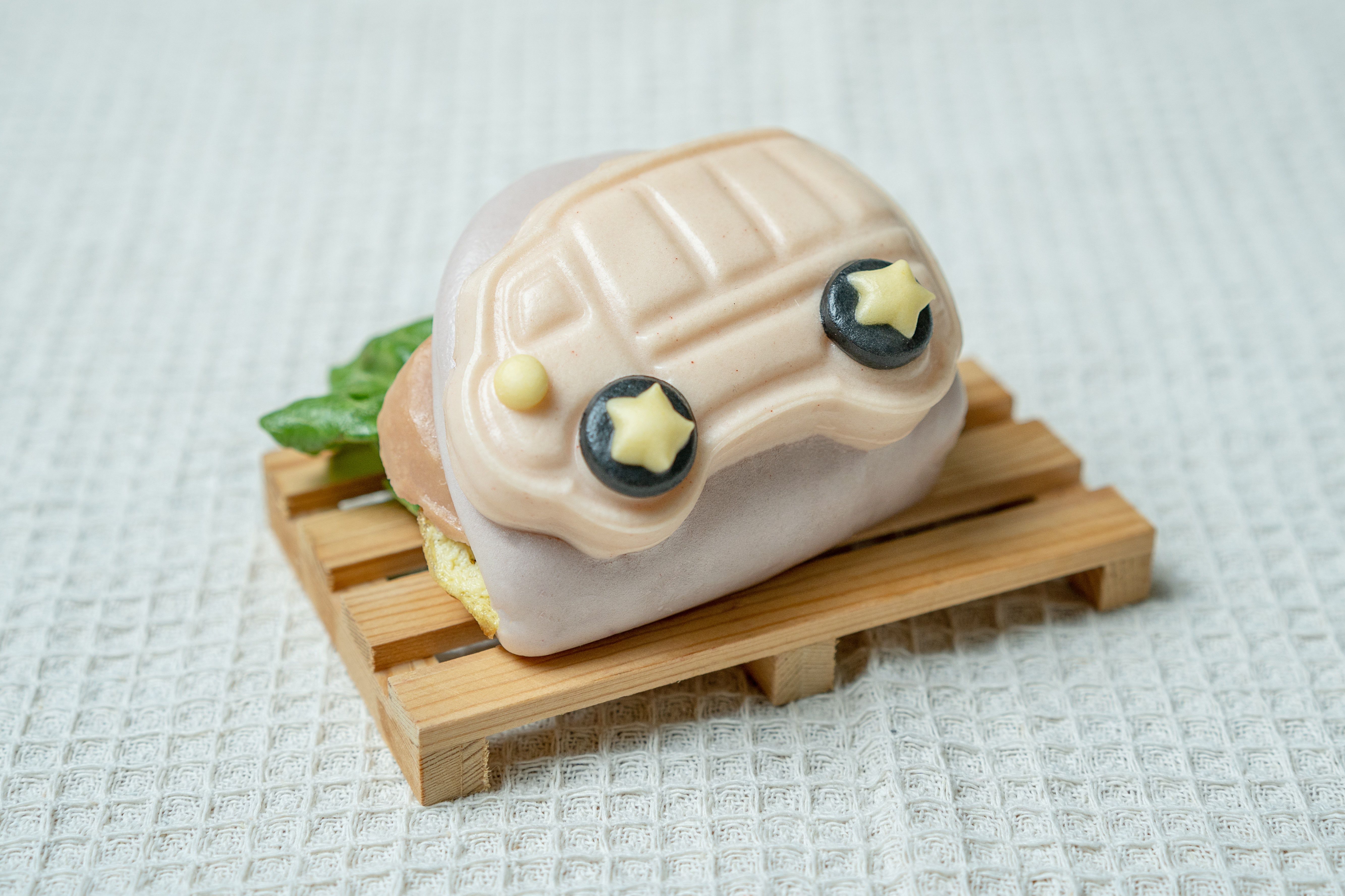 老甜媽手工饅頭 - 彩虹小車車造型刈包