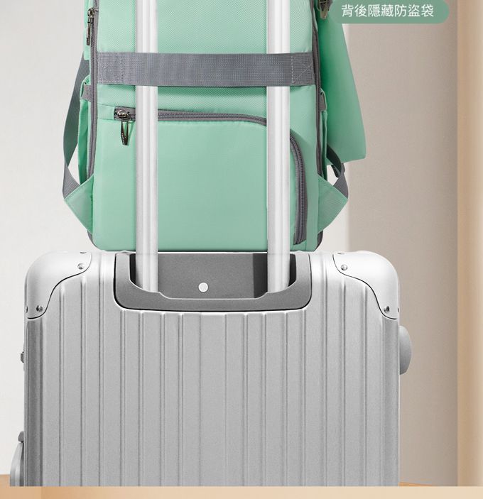 Heine 海恩 - 多功能後背包 媽咪包 媽媽後背包 (GAVEGA WIN-54170)-石青綠