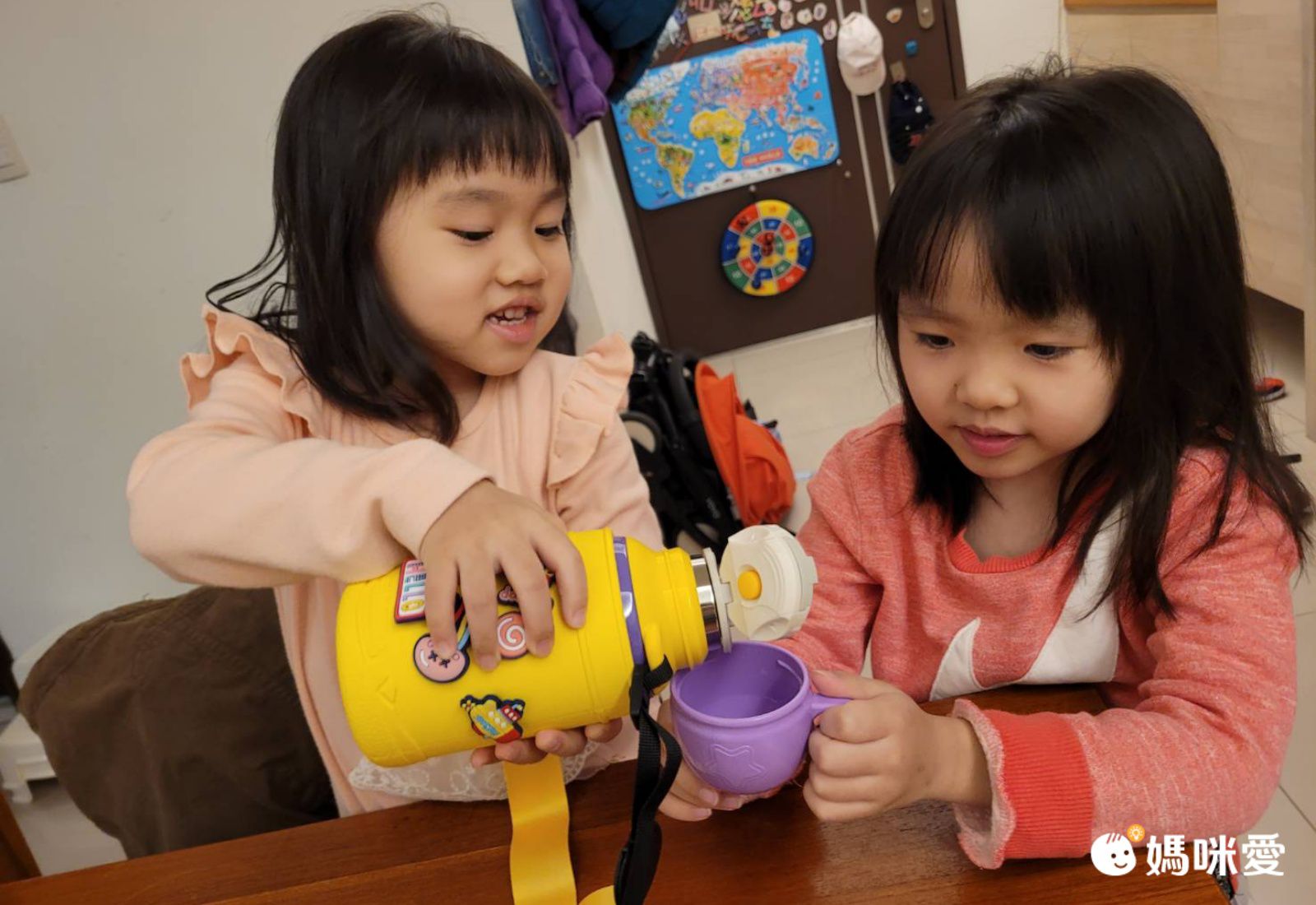 Bear Bens 熊本士 - 動動樂DIY系列保溫瓶(附水壺套)-粉色-360ml