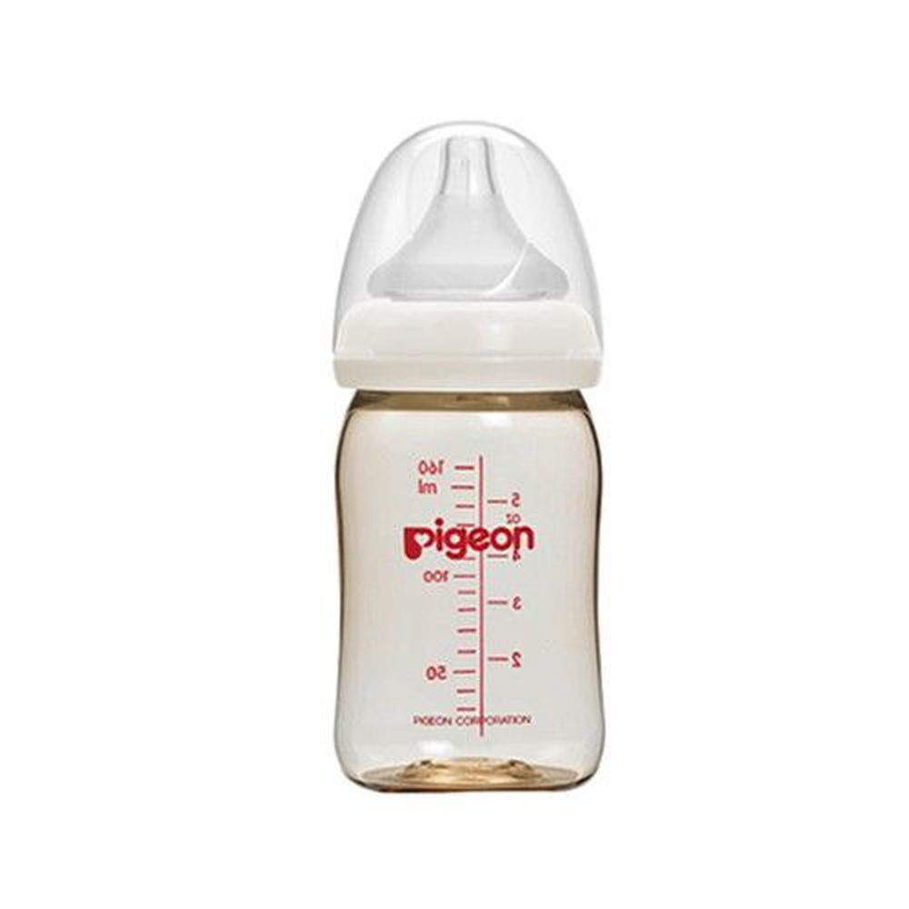 貝親 Pigeon - 母乳實感寬口 PPSU 奶瓶-附奶嘴-白色 (SS [0個月新生兒])-160mL