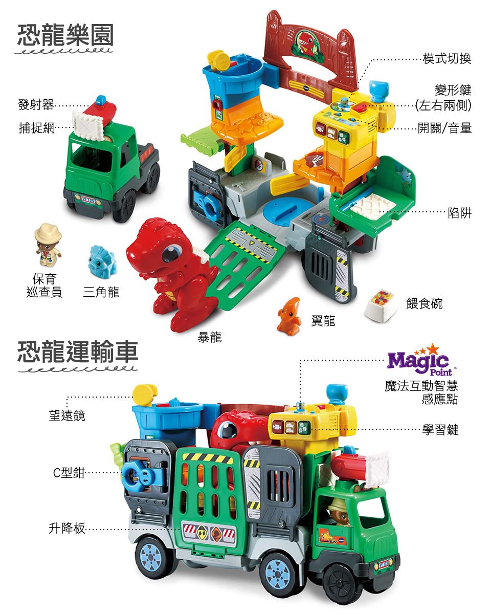 Vtech - 2合1恐龍樂園遊戲組