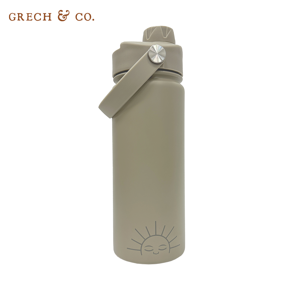 丹麥Grech&Co. - 不銹鋼直飲水壺-暖心灰 (540ml)
