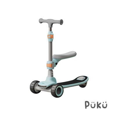 PUKU 藍色企鵝 - Outdoor搖搖摺疊滑板車-水藍-1入