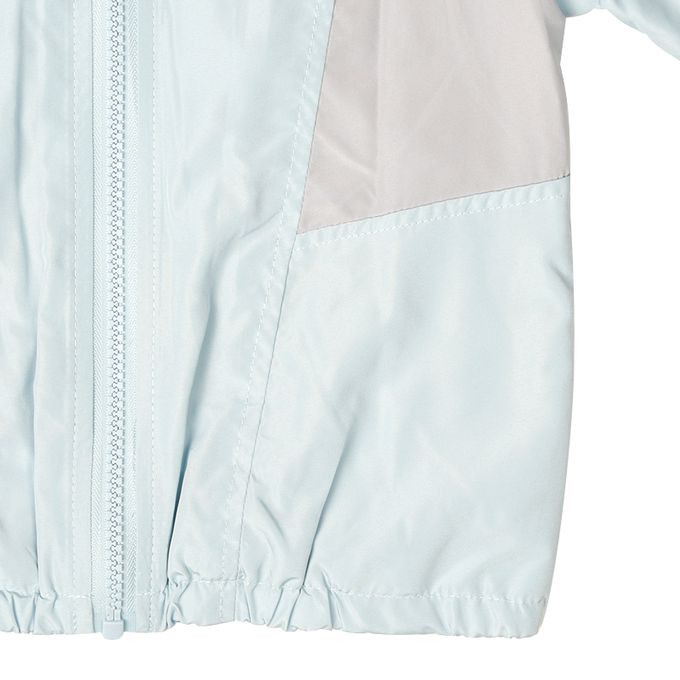 akachan honpo - 撞色拼接外套-淺藍色